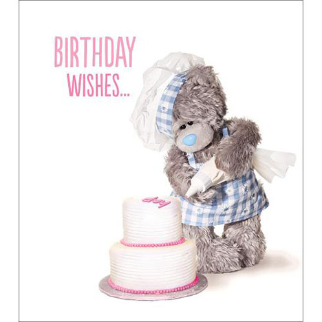 Birthday Wishes Me to You Bear Card £1.89